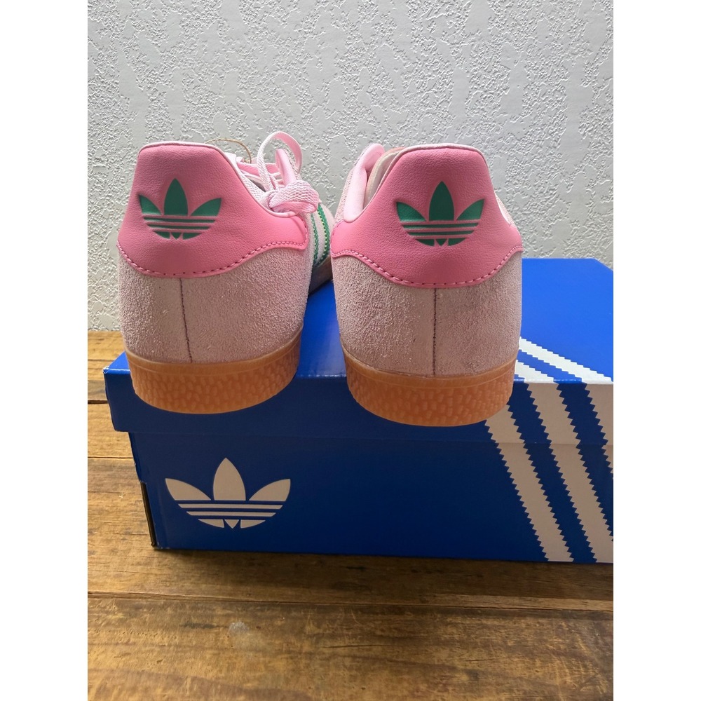 Adidas Gazelle J Clear Pink Collegiate Green Gum Suede Sneakers JP7128 Mens 6 - Picture 3 of 7